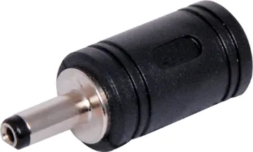 DC Power 2.1mm Socket to 1.7mm Plug Adapter DC power adaptor. 2.1mm socket  to 1.7mm plug. Adaptor shaft length 9.5mm.