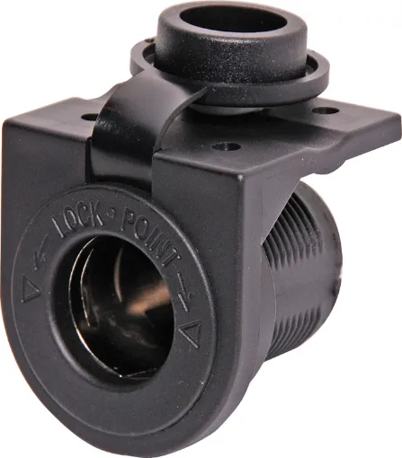 Rubber cap prevents dust buildup. 6.3mm spade terminal connection. Mounts under the dashboard (can be used without bracket if required).