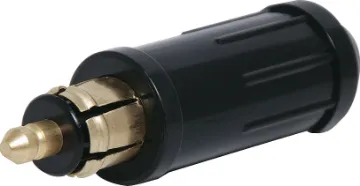 12VDC 15A Male Line Merit Plug Great for connecting DC power in cars and 4WDs. Locking design prevents disconnection due to vibration. Suits Merit sockets. 15A rated contacts.  Cable entry 7.5mm. Screw terminal connections (16AWG max).