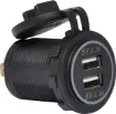 Connects directly to 12V with blue LED backlight. Designed to fit P 0679/80/81, but can also be used standalone. 4.2A DC max current. 28mm mounting hole. 19mm thread length.
