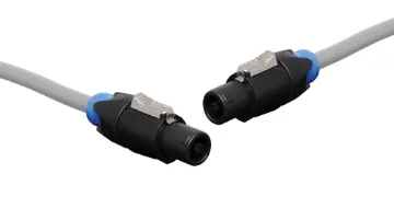 20M 2 Core Heavy Duty Black SpeakOn Cable 20m SpeakOn connector to SpeakOn connector audio lead. Genuine SpeakOn connectors. Made with 2 core flexible cable connecting 1+ & 1- of the connector.