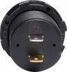 Voltmeter with capacity graph suitable for 12V or 24V battery systems. Designed to fit P0679-81, but can also be used standalone. 29mm mounting hole. 52 mm thread length. 5-30V input.