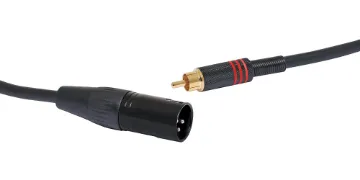 1m 3 Pin XLR Male to RCA Male Microphone Cable XLR Male / RCA Male 1m