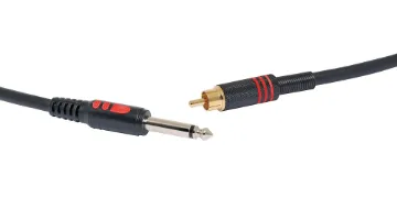 1m 6.35mm TS Jack to RCA Male Microphone Cable 6.35mm Male / RCA Male 1m