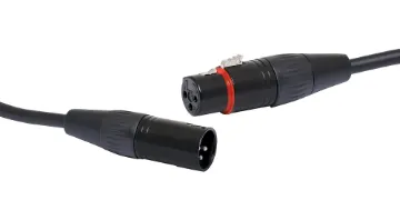 0.5m 3 Pin Male XLR to Female XLR Microphone Cable XLR Male / XLR Fem. 0.5M
