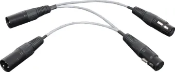 XLR Z Cable Splitter Adapter Quickly adapt and split signals between genders of 3 pin XLR connections. 20cm length.