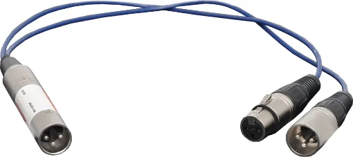 Connects inline to reduce signal noise and hum. Isolated XLR male to XLR female and XLR male.