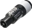 Extra heavy duty Neutrik Powercon connector as used in commercial lighting and audio applications. Power Out version. NAC3FXXB-W-S 20A 240V. SAA approved.