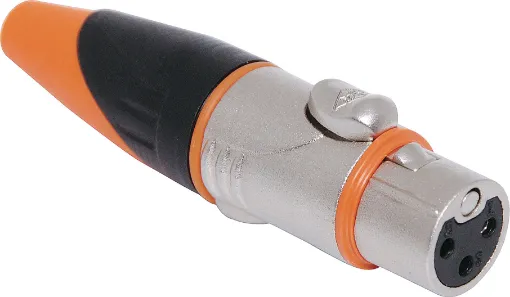These XLR style connectors feature sturdy metal construction, high quality contact inserts and strain relief grommets on the line connectors. The plugs have an internal sleeve which tightens around the cable as the plug is screwed together. IP67 rated.