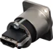 HDMI sockets on both sides of connector for use with pre-made leads. ROHS.
HDMI Version 1.3. Standard 'D' shape housing for easy mounting.