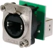 'back to back' RJ45 socket for easy termination on patch panels.