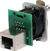 'back to back' RJ45 socket for easy termination on patch panels.