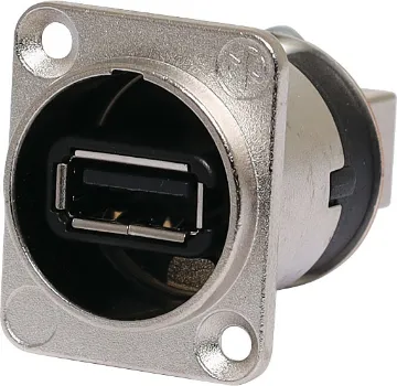 USB 2.0 Type A / Type B Chassis Silver NAUSB Chassis USB Type A/Type B reversible.