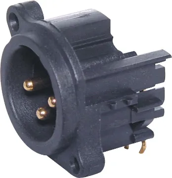 3 Pin Male 90° PCB Mount Compact XLR XLR 3 pin 90 deg PCB Compact Male