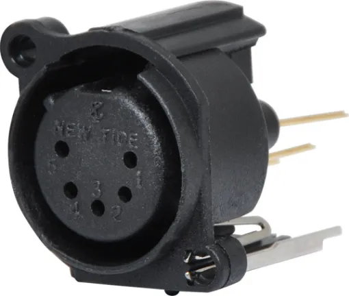 Ideal for use in mixers or amplifiers where panel space is limited. 