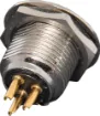 3 Pin Chassis Male. Mounting hole 11mm diametre.