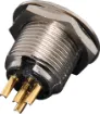 4 Pin Chassis Male. Mounting hole 11mm diametre.