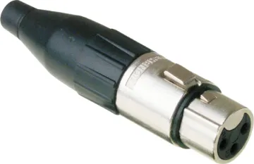 3 Pin Female Line XLR AC3F AMPHENOL (formerly Alcatel) connectors are ideal for use in high performance audio applications, including mobile PA use.  They represent a no-compromise approach to connector technology, with rugged construction,  secure mechanical characteristics and lo