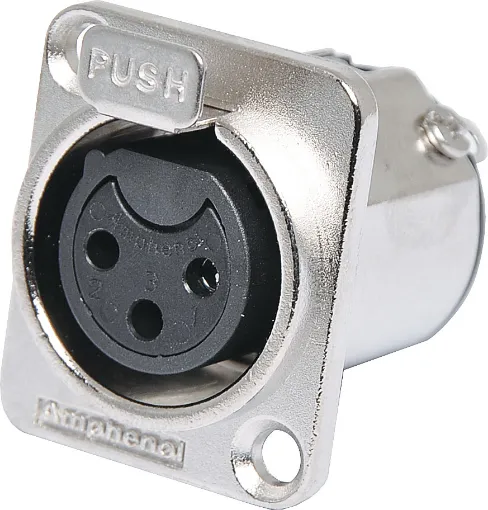 AMPHENOL (formerly Alcatel) connectors are ideal for use in high performance audio applications, including mobile PA use. They represent a no-compromise approach to connector technology, with rugged construction, secure mechanical characteristics and low 