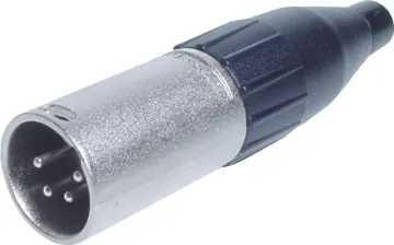 4 Pin Male Line Amphenol XLR AC4M AMPHENOL (formerly Alcatel) connectors are ideal for use in high performance audio applications, including mobile PA use. They represent a no-compromise approach to connector technology, with rugged construction, secure mechanical characteristics and low