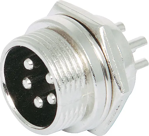Male Chassis Socket 5 Pin