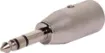 TRS 6.35mm adaptor to XLR 3 pin male. Suitable for balanced signals. 