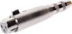 TRS 6.35mm jack socket to XLR 3 pin female. Suitable for balanced signals. 