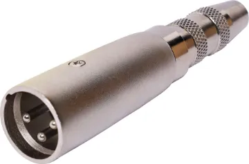 3 pin Male XLR to 6.35mm TRS Socket Adapter Adaptor XLR 3 Pin Male to 6.35mm TRS Socket.