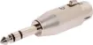 TRS 6.35mm jack plug to XLR 3 pin female. Suitable for balanced signals.