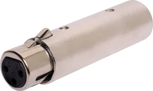 3 Pin XLR Male to 5 Pin XLR female
Suitable for DMX lighting systems.