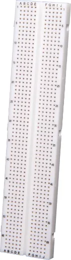 Standard 0.1 inch spacings. Accepts all ICs, transistors, diodes, leds and passives. Uses solid hook up wire for interconnections. Boards are keyed to enable easy expansion.