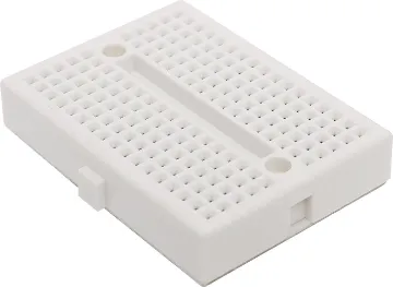 170 Tie Point Solderless Shield Breadboard Designed specifically to fit between the headers of an 'Arduino Shield board' for easy prototyping. Standard 0.1 inch spacings. Accepts all ICs, transistors, diodes, LEDs and passives. Uses solid hook up wire for interconnections.
