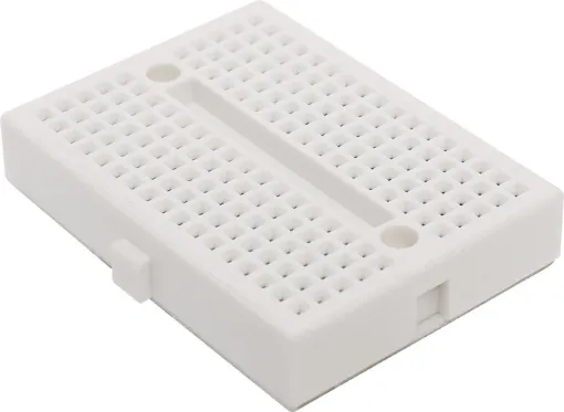 Designed specifically to fit between the headers of an 'Arduino Shield board' for easy prototyping. Standard 0.1 inch spacings. Accepts all ICs, transistors, diodes, LEDs and passives. Uses solid hook up wire for interconnections.