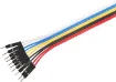 Handy test leads. Pack of 10.  Contains: two of each yellow, red, white, black and blue