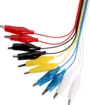 Handy test leads. Pack of 10.  Contains: two of each yellow, red, white, black and blue