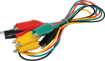 Large Croc Clip Test Lead Set Pack of 4 x 600mm large croc clip leads. Contains one of each red, green, yellow and black.