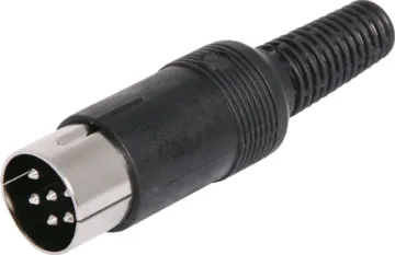 6 Pin Line DIN Plug Inline Plug