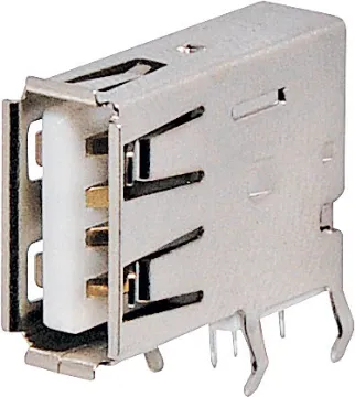 Type A 90 Deg. Vertical PCB Mount USB 2.0 USB A Type Vertical Socket.