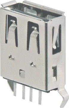 Type A Vertical PCB Mount USB 2.0 A Type USB connector - Vertical PCB mount.