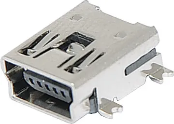 Mini Type B 90 Deg. Horizontal SMD Mount USB 2.0 USB Mini Type (SMD)