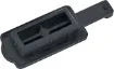 USB dust cover to suit Type A socket. Tab fits into recess on the chassis ensuring the dust cover stays with the device even when a lead or device is plugged into it. 

