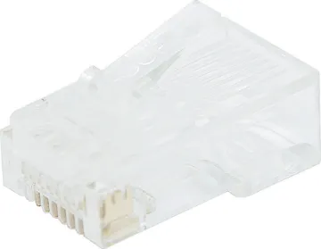 8P8C RJ45 Modular Plug Cat5e (Suit Stranded or Solid Cable) 8P8C Solid/ Stranded
Cat5e RJ45 suit round cable
