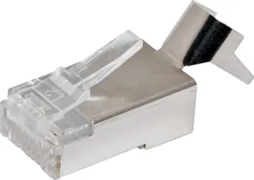 8P8C RJ45 Modular Plug Cat6a Shielded (Suit Solid Cable) 8P8C Sheilded 8P8C Solid
Cat5e RJ45 suit round cable cat6