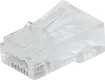 Unique through hole (open-pass) design for quick, easy termination 
Cat6 8P8C male connector suits solid core cable

