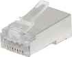 Unique through hole (open-pass) design for quick, easy termination 
Cat6a 8P8C male connector suits solid core cable


