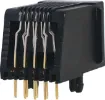 Housing: PBT Mixed 15% Glass Fibre, 94V-O
Contact: Gold Plated Phosphor Bronze Alloy
Insulation Resistance: 10M Ohm Minimum
Contact Resistance: 20M Ohm Max. per contact
Dielectric Withstand Voltage: 1000V AC RMS 60Hz
Current Rating: 1.5 Amps
Mechanical Life: 500 cycles minimum
Retention Strength: 7.7kg between plug &amp socket