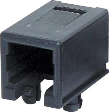 4P4C RJ10 Modular Socket Surface Mount Housing: PBT Mixed 15% Glass Fibre, 94V-O
Contact: Gold Plated Phosphor Bronze Alloy
Insulation Resistance: 10M Ohm Minimum
Contact Resistance: 20M Ohm Max. per contact
Dielectric Withstand Voltage: 1000V AC RMS 60Hz
Current Rating: 1.5 Amps
Mechanical Life: 500 cycles minimum
Retention Strength: 7.7kg between plug & socket