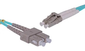 2m LC-SC OM3 Multimode Optic Fibre Patch Cable Suitable for connecting high speed and legacy networks like Gigabit Ethernet, Fast Ethernet and Ethernet.