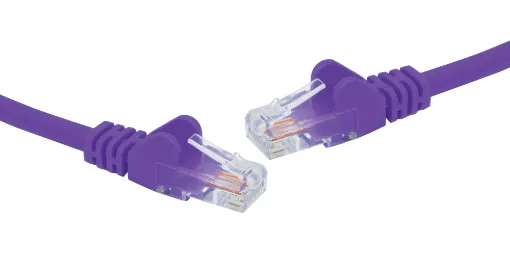 8 Pin RJ45 Male to 8 Pin RJ45 Male Purple 2m - Category 6