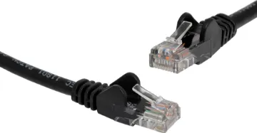 Black 0.3m Cat6 UTP Ethernet Patch Cable 8 Pin RJ45 Male to 8 Pin RJ45 Male Black 0.3m - Category 6